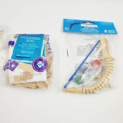 NEW WOODEN ARTS & CRAFTS BUNDLE
