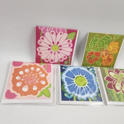 21 INDIVIDUAL PAPER TREY BLANK CARDS W/ ENVELOPES