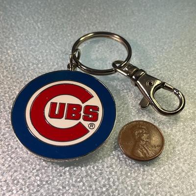 ENAMELED CHICAGO CUBS KEY CHAIN