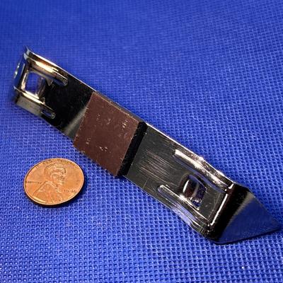 SHINY METAL BOTTLE OPENER w/ FRIDGE MAGNET