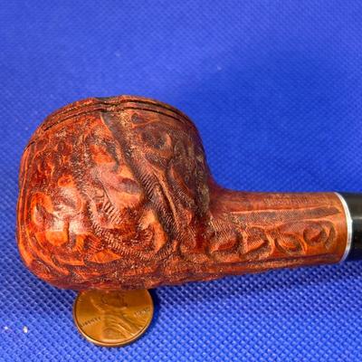 VINTAGE CARVED BRIAR SMOKING PIPE