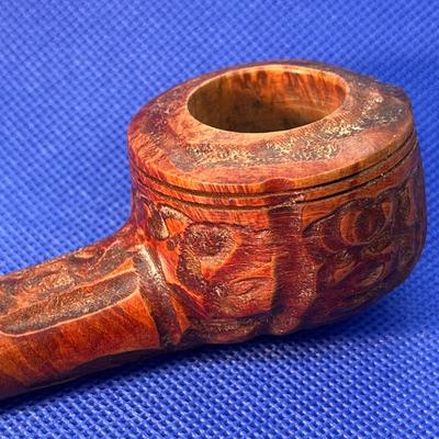 VINTAGE CARVED BRIAR SMOKING PIPE