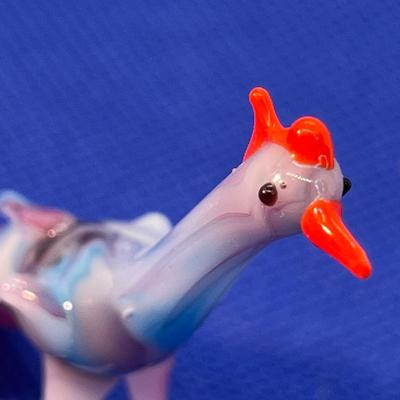 BLOWN GLASS BIRD PEACOCK?