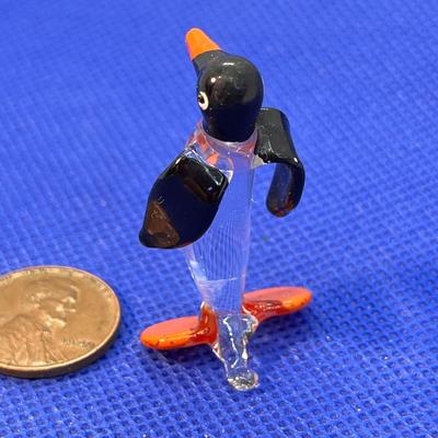 1-1/2â€ TALL BLOWN GLASS PENGUIN