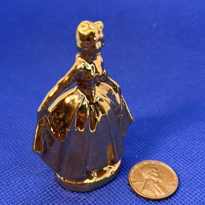 FORMAL DRESS DIME STORE PORCELAIN LADY FIGURAL