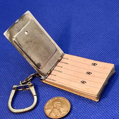 VINTAGE TELEPHONE DIRECTORY KEY CHAIN
