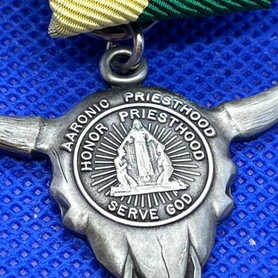 LDS DUTY TO GOD AWARD PIN WITH RIBBON
