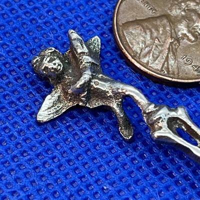 TINY SOUVENIR SPOON â€œITALYâ€ SILVER OR SILVER PLATE