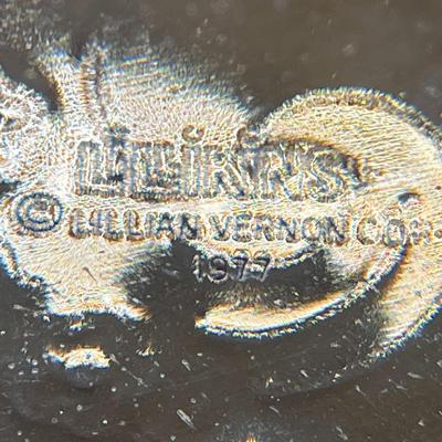 LILLIKINS STAMPED METAL ORNAMENT LILLIAN VERNON 