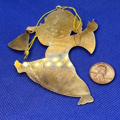 LILLIKINS STAMPED METAL ORNAMENT LILLIAN VERNON 