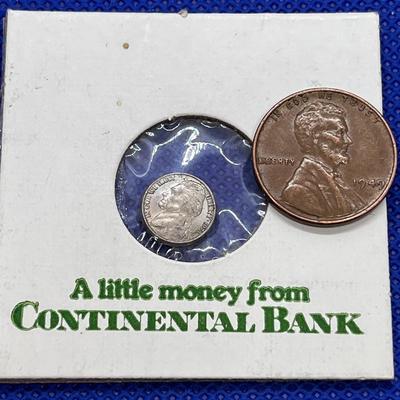 TEENY TINY NICKLE PROMO CONTINENTAL BANK SLC