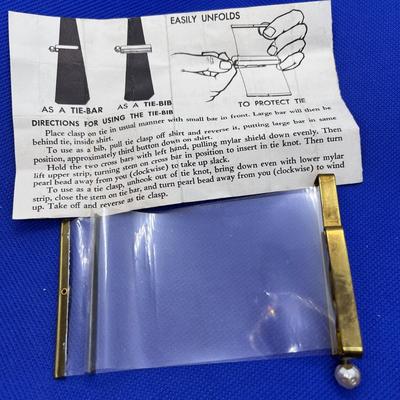 CIRCA 1950â€™s TIE BAR TIE BIB TIE PROTECTOR
