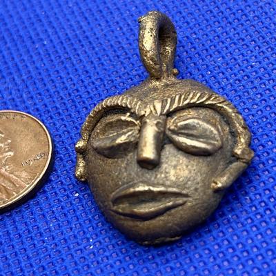BRONZE MASK PENDANT 