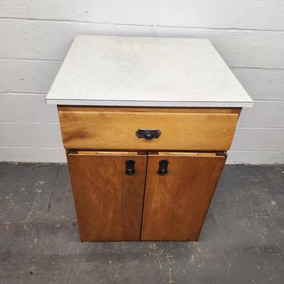 VINTAGE SOLID WOOD KITCHEN / UTILITY CABINET #2
