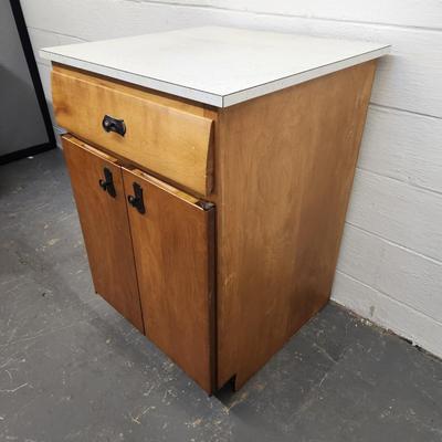 VINTAGE SOLID WOOD KITCHEN / UTILITY CABINET #2