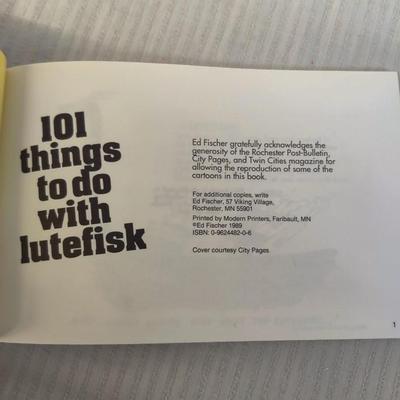 1989 101 THINGS TO DO WITH LUTEFISK by ED FISCHER
