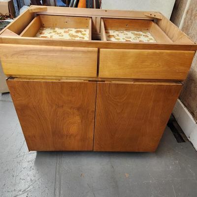 VINTAGE MC SOLID WOOD KITCHEN / UTILITY CABINET