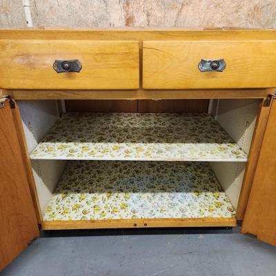 VINTAGE MC SOLID WOOD KITCHEN / UTILITY CABINET