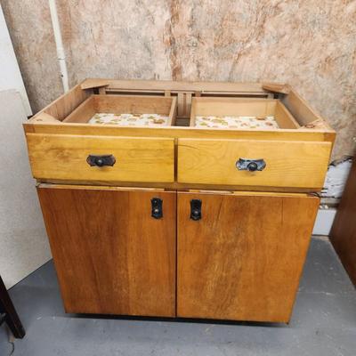 VINTAGE MC SOLID WOOD KITCHEN / UTILITY CABINET