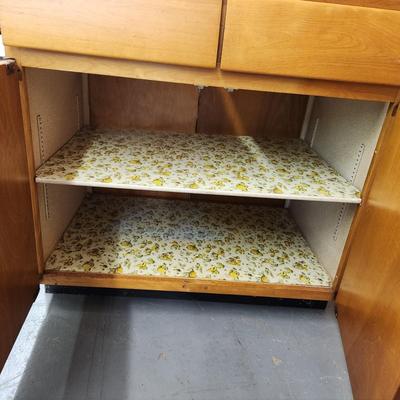 VINTAGE MC SOLID WOOD KITCHEN / UTILITY CABINET