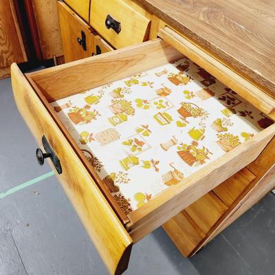 VINTAGE MC SOLID WOOD KITCHEN / UTILTIY CABINET