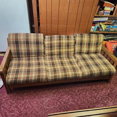 Vintage Rustic Mid Century Sofa 77
