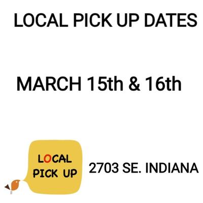 PLEASE READ ABOUT LOCAL PICK UP