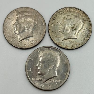 3 Non-Silver Circulated JFK Halves