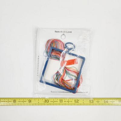 NEW STITCH N FRAME LOVE COUNTED CROSS STITCH