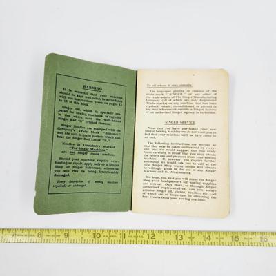 VINTAGE SINGER SEWING MACHINE BOOK LET