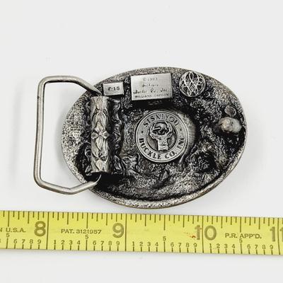 SISKIU BUCKLE CO PEWTER BEAR BUCKLE