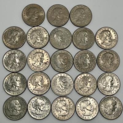 23 Susan B Anthony Dollar Coins
