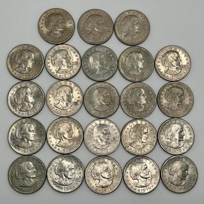 23 Susan B Anthony Dollar Coins