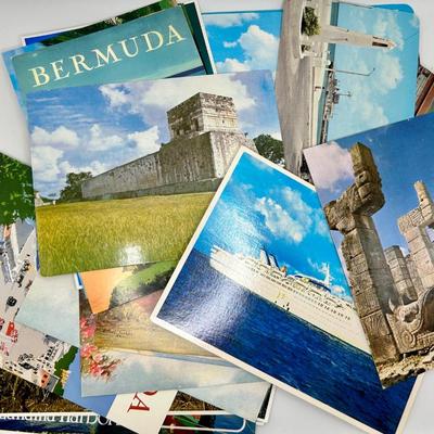 39 Vintage Unused Postcards