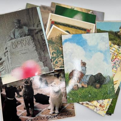 40 Assorted Vintage Unused Postcards
