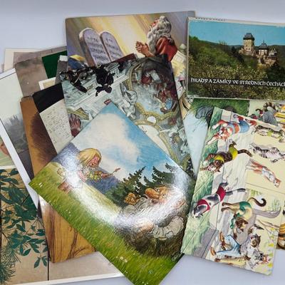 40 Assorted Vintage Unused Postcards