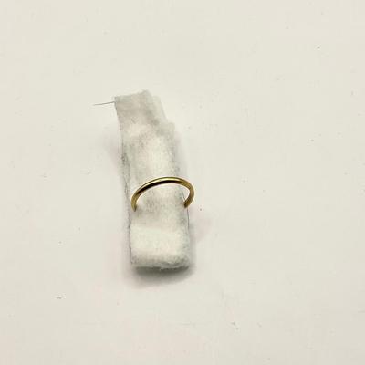 1661 14k Yellow Gold 2mm Plain Wedding Band Size 6