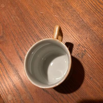 Vintage made in occupied Japan demitasse teacups with saucers and little boy