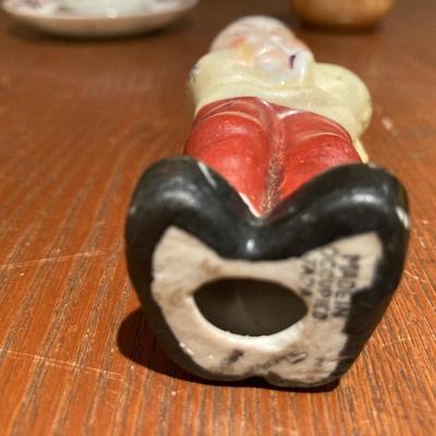 Vintage made in occupied Japan demitasse teacups with saucers and little boy
