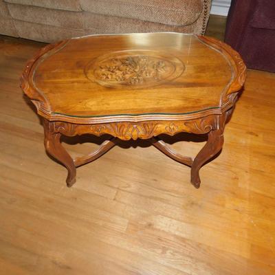 ANTIQUE CARVED COFFEE TABLE