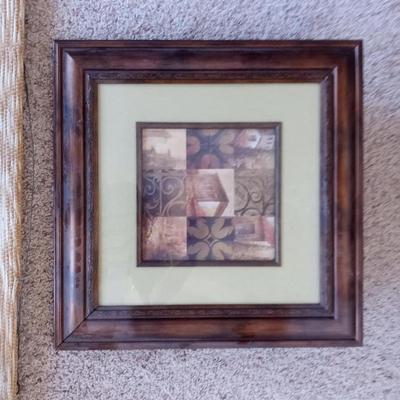 DON FREEDMAN WALL HUNG TEXTILE AND A FRAMED PICTURE