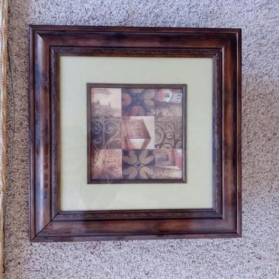 DON FREEDMAN WALL HUNG TEXTILE AND A FRAMED PICTURE