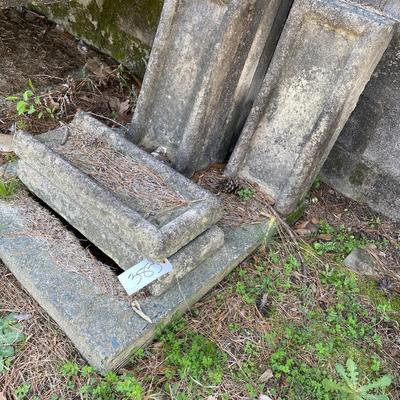 concrete gutter downspot lot