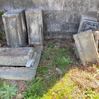 concrete gutter downspot lot