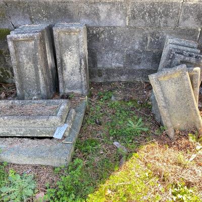 concrete gutter downspot lot