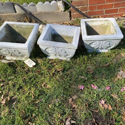 concrete planter lot
