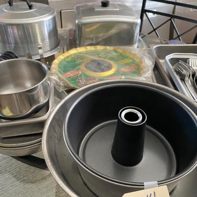 Baking pan cake plate lot