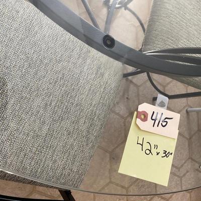 Glass top dining table chairs