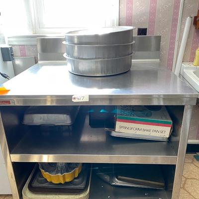 Commercial preptable baking pan lot