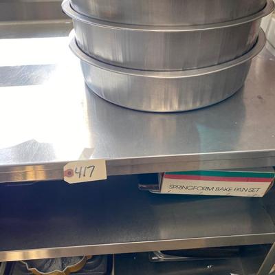 Commercial preptable baking pan lot